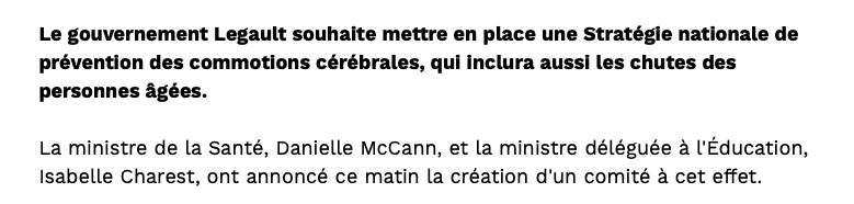 Quand le PREMIER MINISTRE envoie un message à Gary Bettman...