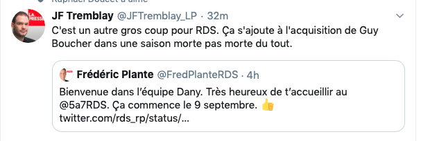 RDS a MANGÉ TVA Sports cet été....