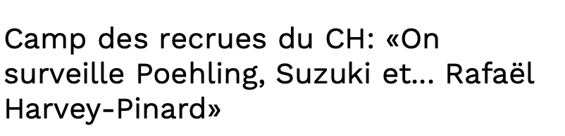 Si Harvey-Pinard n'était pas Québécois...