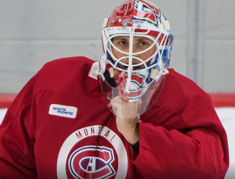 WOW...Cayden Primeau commence sa carrière avec un arrêt de FOU...