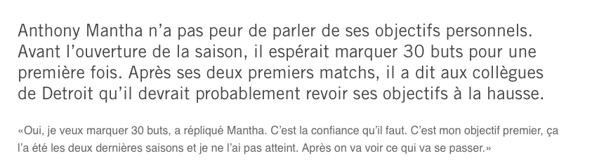 Anthony Mantha est un VRAI...