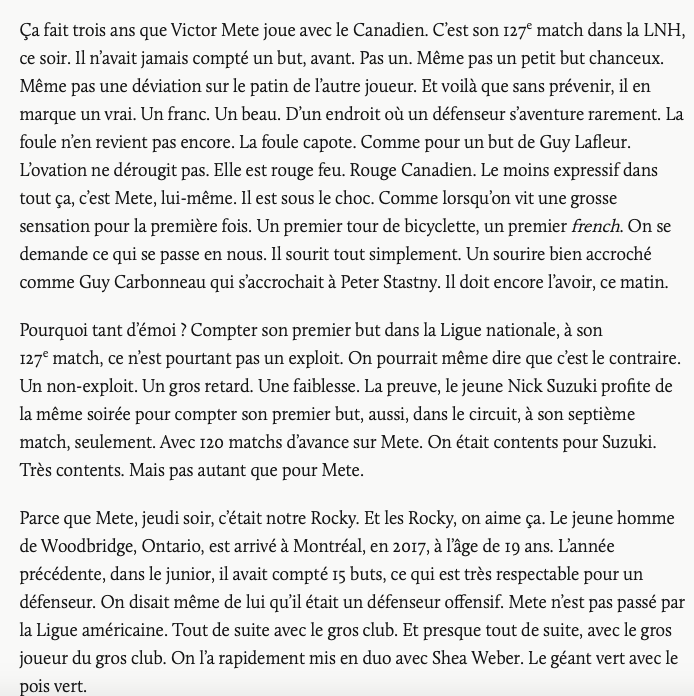 Bien dit Stéphane Laporte....