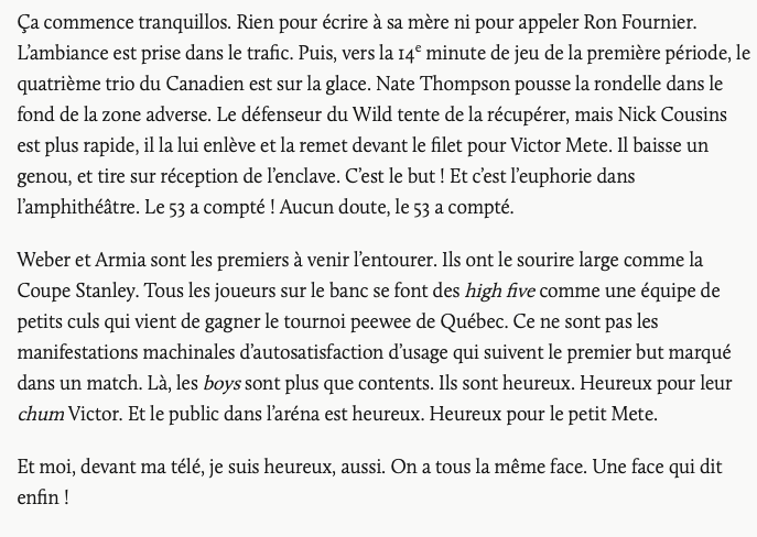 Bien dit Stéphane Laporte....