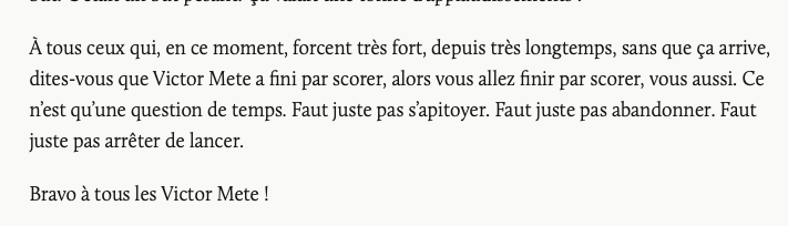 Bien dit Stéphane Laporte....