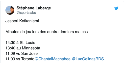 Claude Julien et Trevor Timmins ne s'aiment pas..