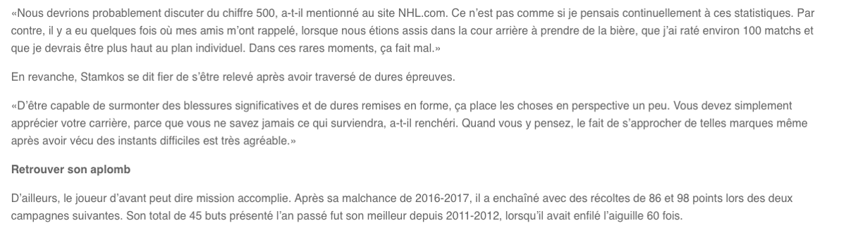 Comme Mario Lemieux...sans son CANCER...