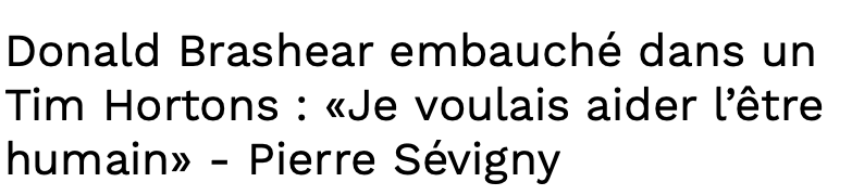 Donald Brashear va amener du MONDE en TA. dans son restaurant...