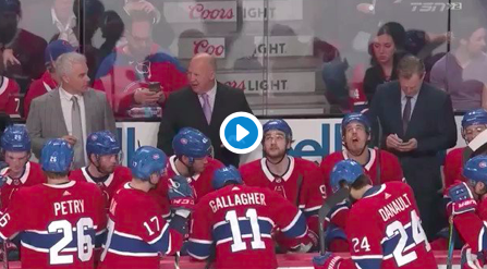 Jonathan Drouin n'écoute tellement pas Claude Julien faire son SPEECH..