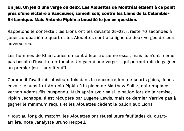 Le ANTTI NIEMI des Alouettes...