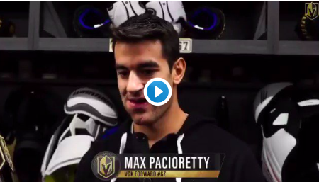 Max Pacioretty a l'air TELLEMENT RELAX loin de la MEUTE MONTRÉALAISE.....