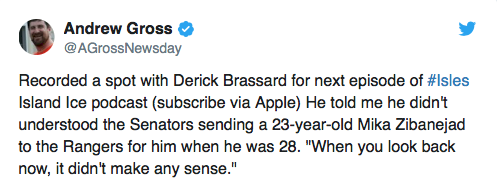 Même Derick Brassard dit que ça n'a pas de sens...