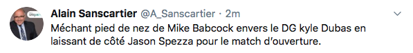 Mike Babcock a voulu provoquer Kyle Dubas...