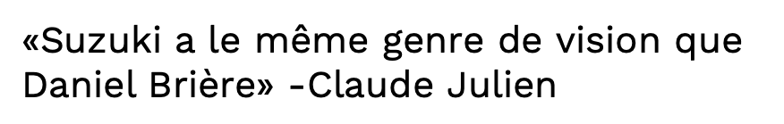 Nick Suzuki, le Daniel Brière de Claude Julien....