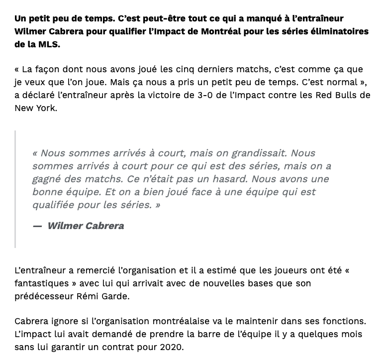 On croirait entendre Marc Bergevin et Claude Julien l'an dernier...