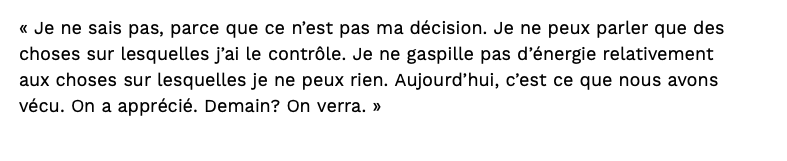 On croirait entendre Marc Bergevin et Claude Julien l'an dernier...