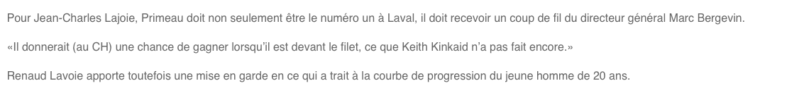 Pour une fois...On est d'accord avec Jean-Charles Lajoie...