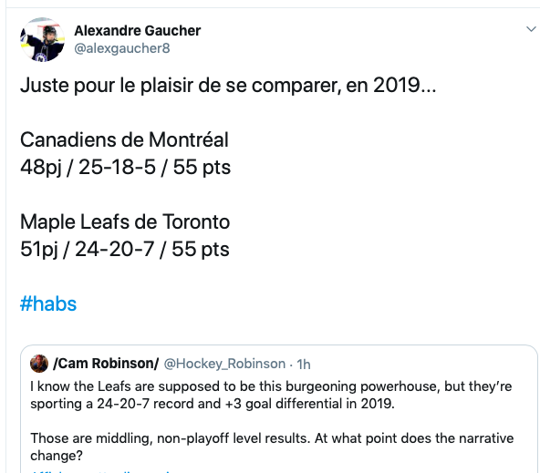 Quand t'as la même fiche que le CH en 2019...