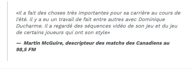 Si Ducharme était le coach en CHEF...