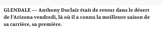 Toujours la même RENGAINE...avec le DUC des PAUVRES...