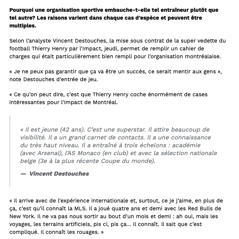 Alors que Thierry Henry est DÉTRUIT en FRANCE..