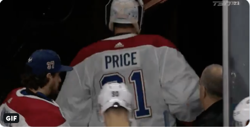 Carey Price e a pété les plombs après la défaite...