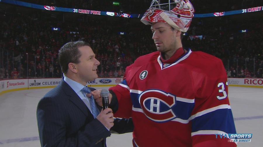 Carey Price se fait encore LICHER les JAMBIÈRES....par Renaud Lavoie...