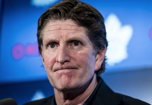 C'est rendu que Mike Babcock...Parle à la 3e personne du singulier..