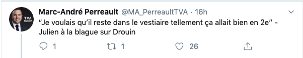 Claude Julien n'aurait pas dû se moquer de la situation...