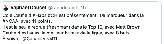 Cole Caufield...l'année MANQUÉE dans la LNH...