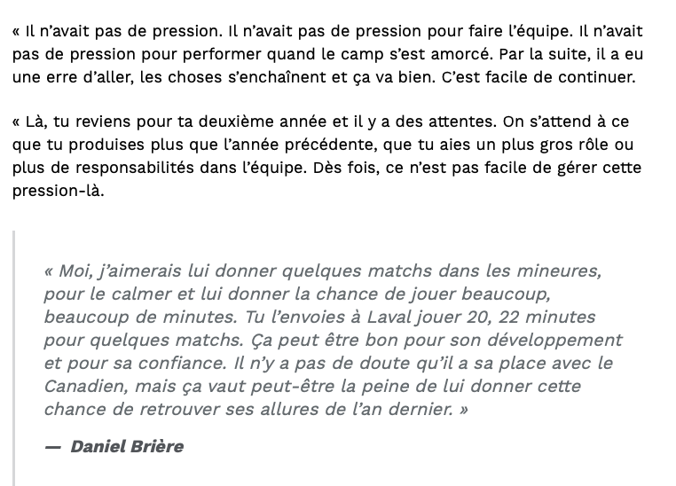 Daniel Brière veut envoyer KK à LAVAL!!!!