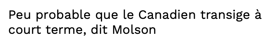 Geoff Molson nous avertit...Que son CHOUCHOU Bergevin ne va pas transiger...