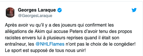 Georges Laraque demande le CONGÉDIEMENT de Bill Peters!!!