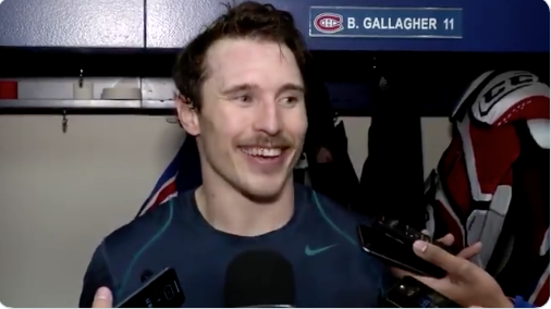 HAHA...Brendan Gallagher se CAL...tellement de Henry...