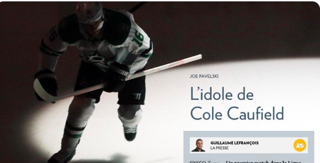 Joe Pavelski...l'IDOLE de Caufield...