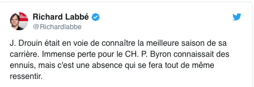 Jonathan Drouin serait DÉTRUIT....