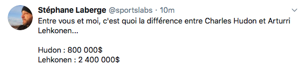 La différence entre Hudon et Lehkonen...