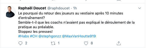 La preuve que Claude Julien est SOUCIEUX....