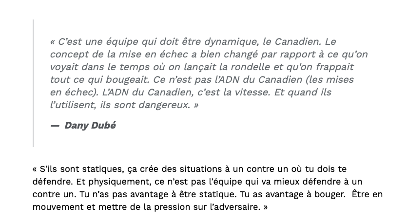 Le CH....L'équipe la PLUS RAPIDE de la LNH?