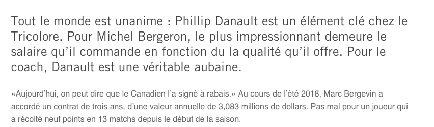 Le TIGRE lèche les BOTTES de Phil Danault..