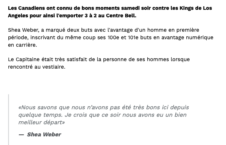 L'esprit d'équipe est vraiment FAMILIAL dans le vestiaire du CH....