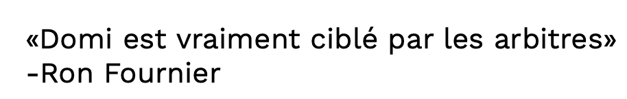 Max Domi VISÉ par les arbitres, Ron Fournier le sait!!!!