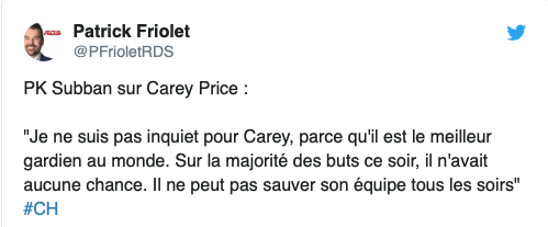 Même PK Subban traite la défensive du CH de POURRIE!!!!