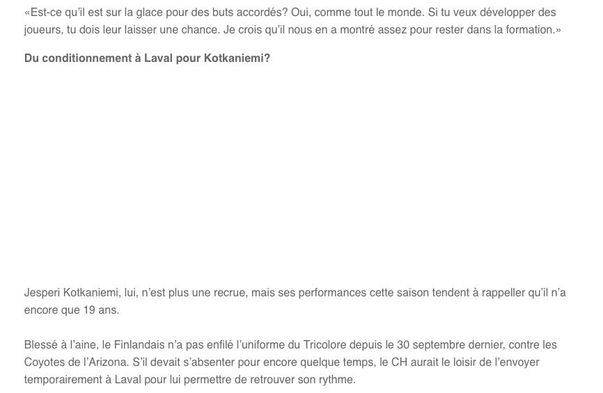 Nick Suzuki pensait avoir son POSTE ASSURÉ..