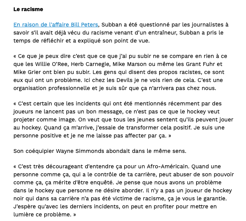 PK Subban REFUSE de s'en prendre à ceux qui l'ont HUÉ...