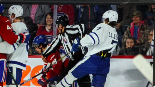 Timothy Liljegren a KICKÉ Charles Hudon!!!!!!!