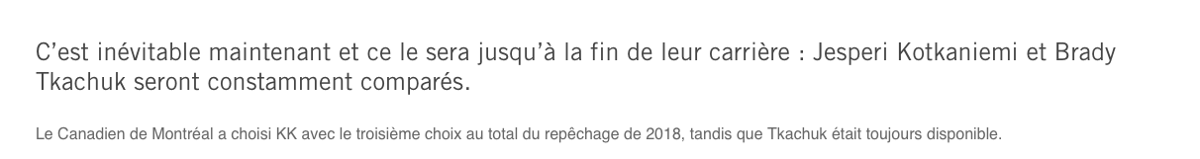 Trevor Timmins ne voulait pas de Brady Tkachuk...