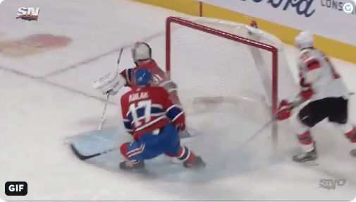 Un tir, deux buts contre Carey Price...