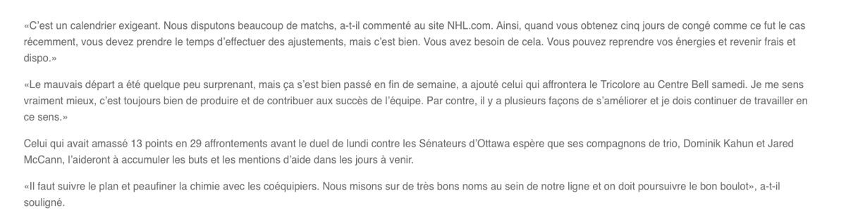 Alex Galchenyuk reprend du POIL de la BÊTE....