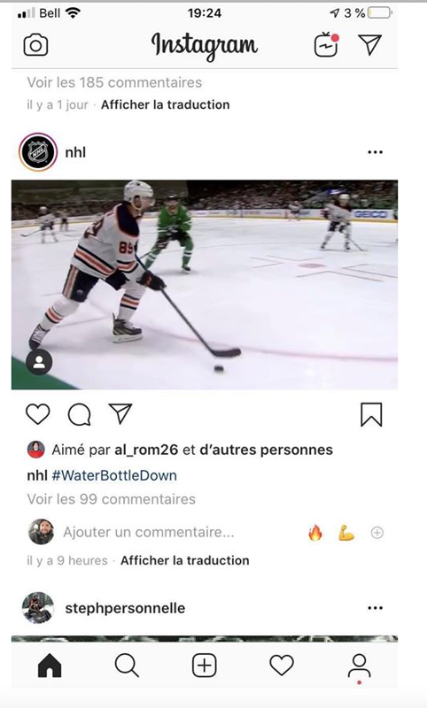 Alex Romanov continue de LIKER....tout ce qui est LNH....