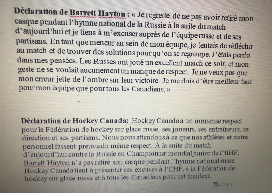 Barrett Hayton a eu l'air d'un petit chien piteux...